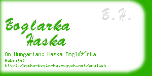 boglarka haska business card